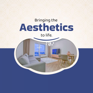 Modern living room interior design with a focus on aesthetics.