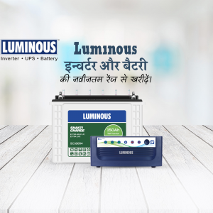 Luminous Inverter and Battery - Power Backup Solution