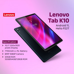 Lenovo Tab K10 Android Tablet with specifications