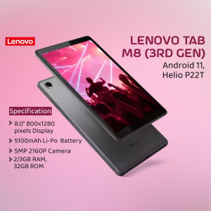 Lenovo Tab M8 (3rd Gen) Android Tablet with specifications