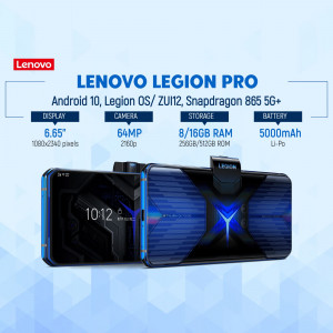 Lenovo Legion Pro 5G smartphone with detailed specifications