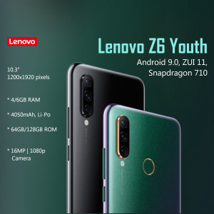 Lenovo Z6 Youth Android Smartphone - Green and Purple