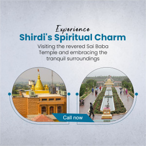 Image of Shirdi Sai Baba Temple and surrounding gardens