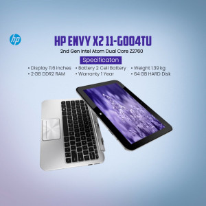 HP ENVY x2 11-G004TU 2nd Gen Intel Atom Dual Core Tablet with Specification Details
