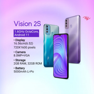itel Vision 2S smartphone with specifications