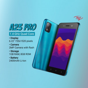 itel A23 Pro smartphone with specifications