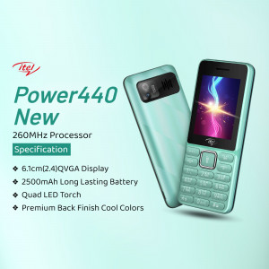 itel Power440 New mobile phone with 260MHz Processor