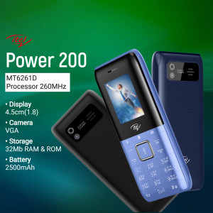 itel Power 200 mobile phone with camera and specifications