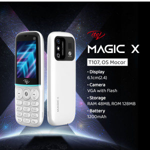 itel MAGIC X T107 mobile phone with specifications