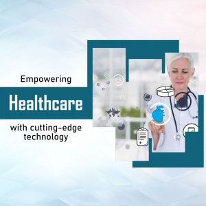 Doctor using technology with healthcare background