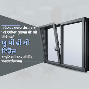 Black framed tilt and turn window with glass pane