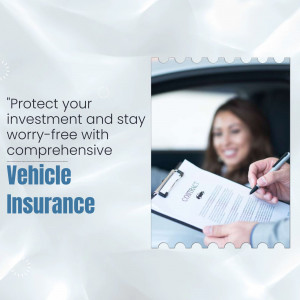 Woman signing a vehicle insurance contract in a car.