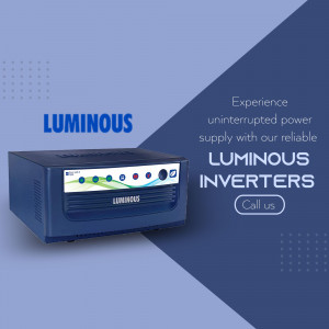 Luminous inverter for uninterrupted power supply