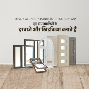 UPVC and aluminum doors and windows display