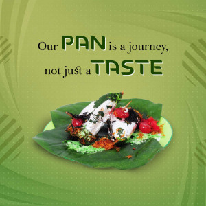 Close-up of Pan Masala with betel leaf and cherry on a plate