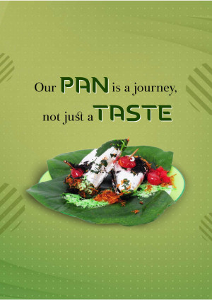 Close-up of Pan with betel leaf and garnishing