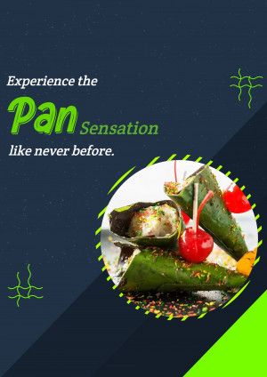Close-up of a beautifully presented Pan, a traditional Indian dessert.