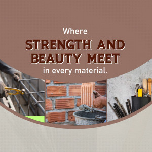 Image showcasing the intersection of strength and beauty in construction materials and craftsmanship.