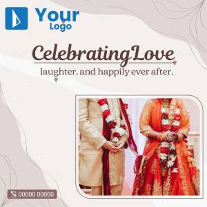 Celebrating Love - Indian Wedding Business Poster For Twitter