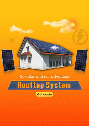 Image of a house with solar panels on the roof, promoting a rooftop solar system.
