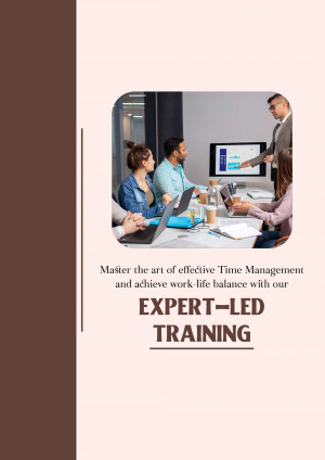 Group of professionals in a meeting learning about time management