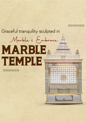 Image of a white marble temple with intricate carvings and gold accents.