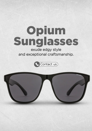 Black Opium Sunglasses on a textured background