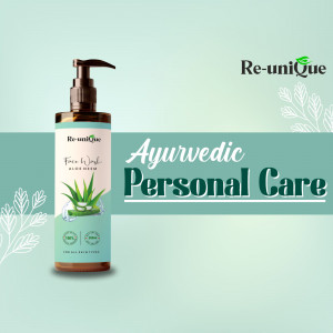 Re-uniQue Ayurvedic Face Wash with Aloe Vera