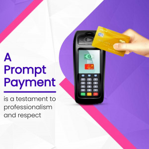 Hand using a credit card on a POS terminal for contactless payment.