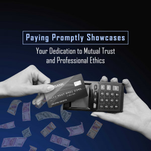 Hands exchanging money with a credit card and POS machine