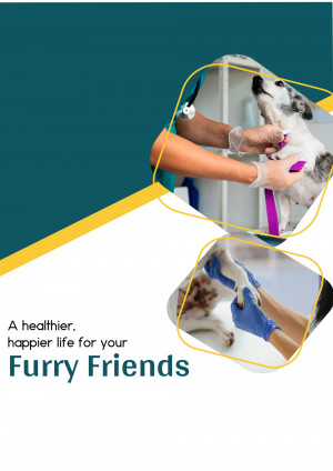 Veterinarian examining a dog and cat