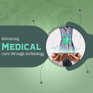 Doctor holding glowing medical data in hands