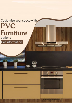 Modern kitchen design featuring PVC furniture and stainless steel appliances.