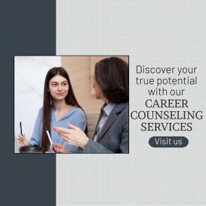 A woman in a counseling session discussing career options with a counselor.