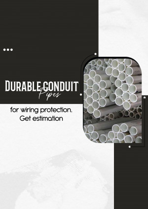 Image of durable conduit pipes used for wiring protection.