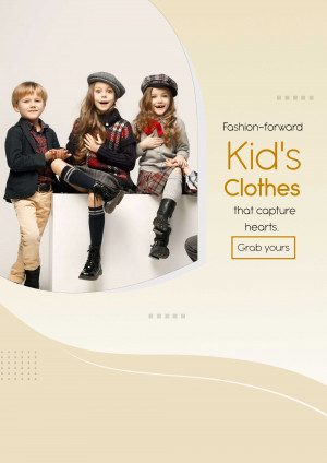Three children modeling stylish kids clothing
