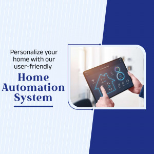 Person using a tablet to control home automation system