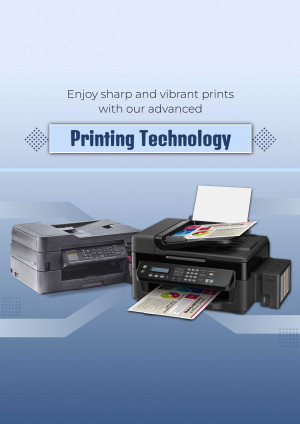 Two printers showcasing vibrant print quality