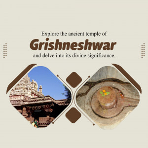 Grishneshwar Temple image with temple architecture and Shiva Lingam