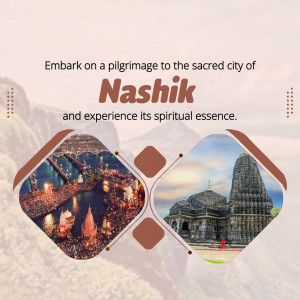 Promotional image for a pilgrimage to Nashik, India