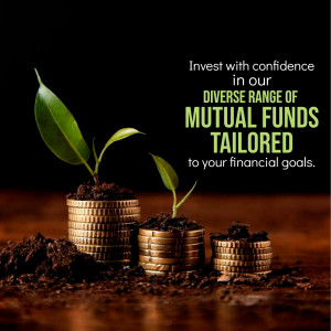 Image of growing plants in stacked coins representing mutual fund investments.
