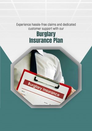 Image depicting burglary insurance with a person holding a clipboard.