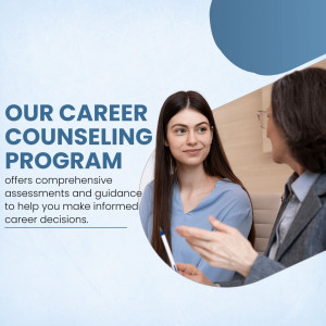 Two women in a career counseling session discussing options.