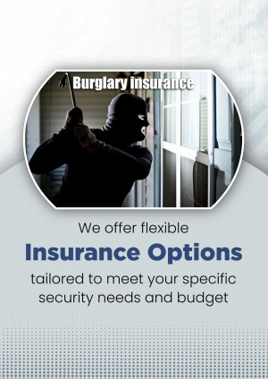 Image depicting a burglar attempting to break into a home, promoting burglary insurance.
