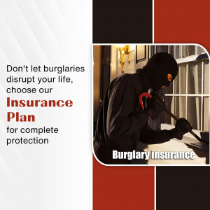 Image depicting a burglar attempting to break into a home, promoting burglary insurance.
