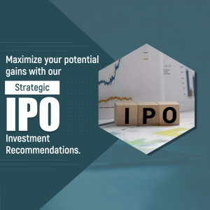 Image depicting IPO investment opportunities with wooden blocks spelling IPO and a financial graph.