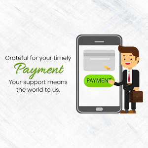 Illustration of a man confirming a payment on a smartphone.