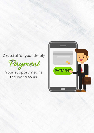 Illustration of a man using a smartphone to make a payment.
