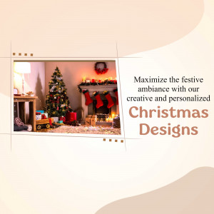 A cozy living room decorated for Christmas with a Christmas tree, fireplace, and stockings.
