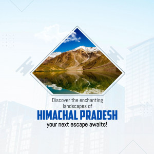 Scenic view of Himachal Pradesh mountains and landscape